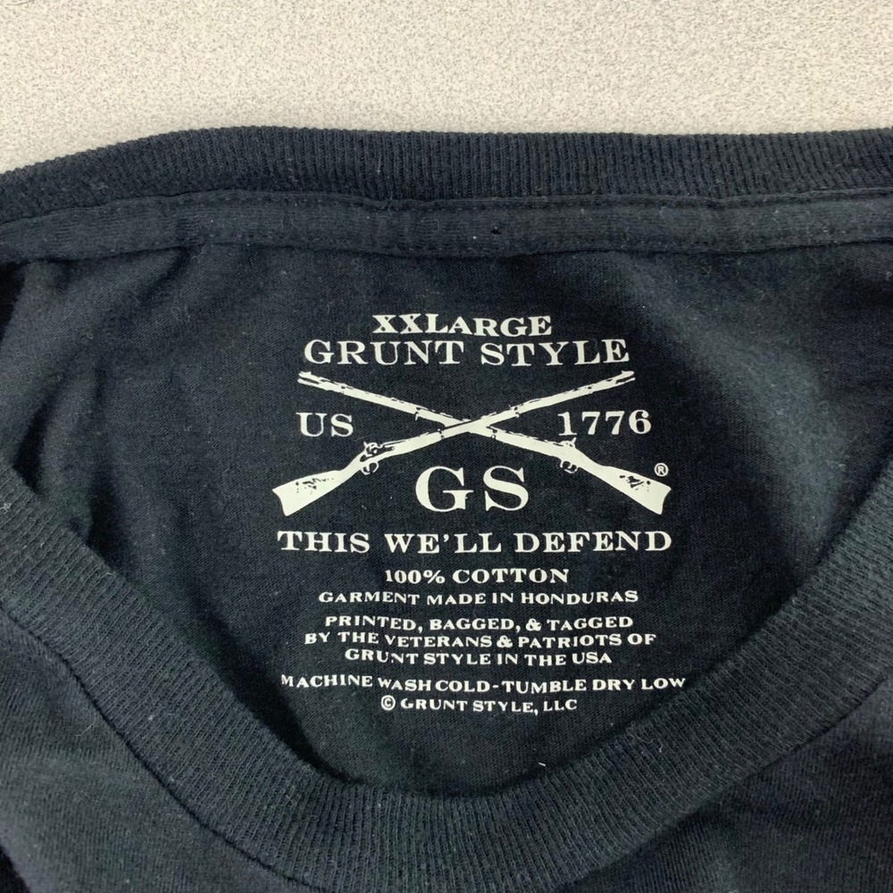 Grunt Style T-Shirt Mens XXL (XL) Black Pride Military Country Patriotic Graphic - Picture 3 of 9